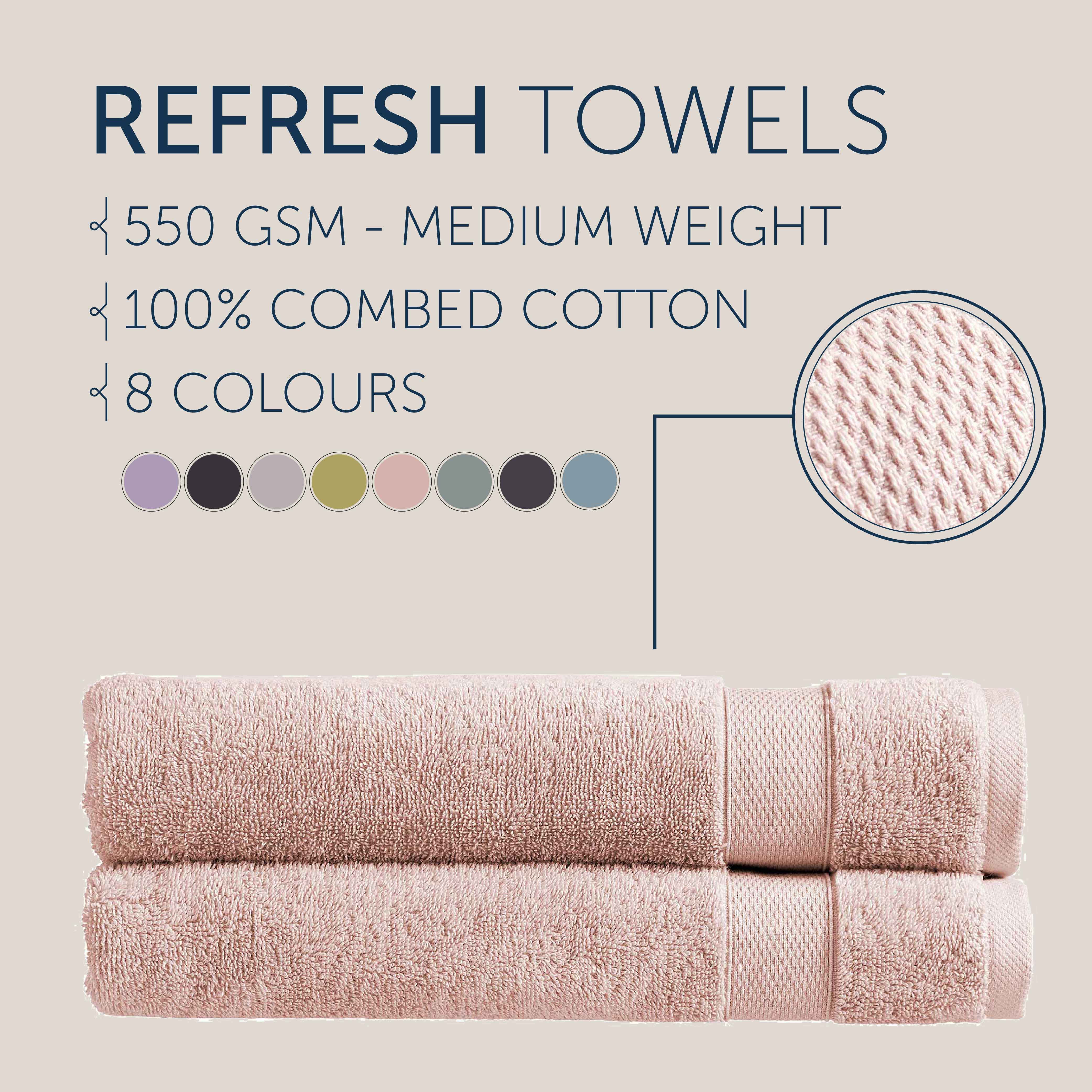 Christy Bath Towel Sets Refresh 100 Combed Cotton 550 GSM